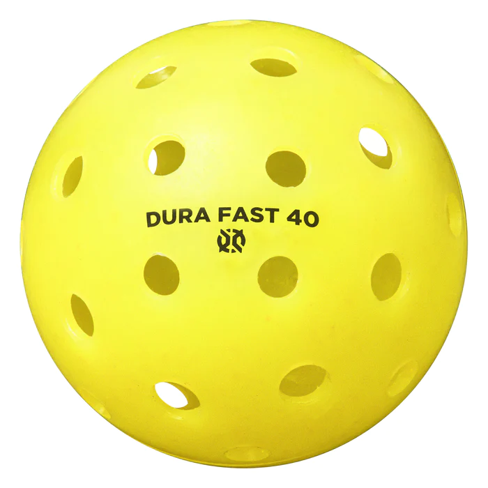 Dura Fast 40 Pickleballs is the highest quality pickleball for championship play. The Dura Fast 40 pickleballs has hole configuration for perfect average bounce height.